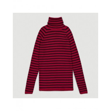 JERSEY DE MUJER DE ALGODÓN ORGÁNICO OMEGA COLOR ROJO VERALUNA