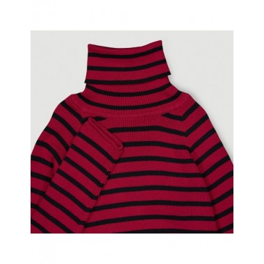 JERSEY DE MUJER DE ALGODÓN ORGÁNICO OMEGA COLOR ROJO VERALUNA