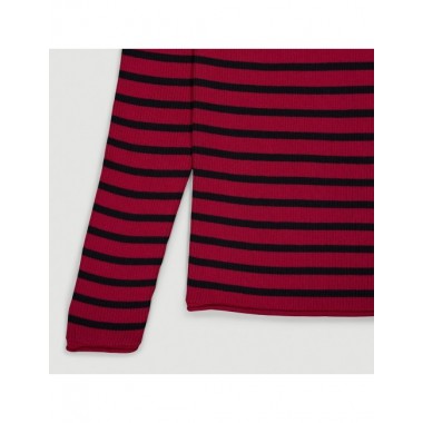 JERSEY DE MUJER DE ALGODÓN ORGÁNICO OMEGA COLOR ROJO VERALUNA