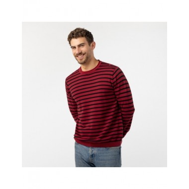 JERSEY DE MUJER DE ALGODÓN ORGÁNICO BRO COLOR ROJO VERALUNA