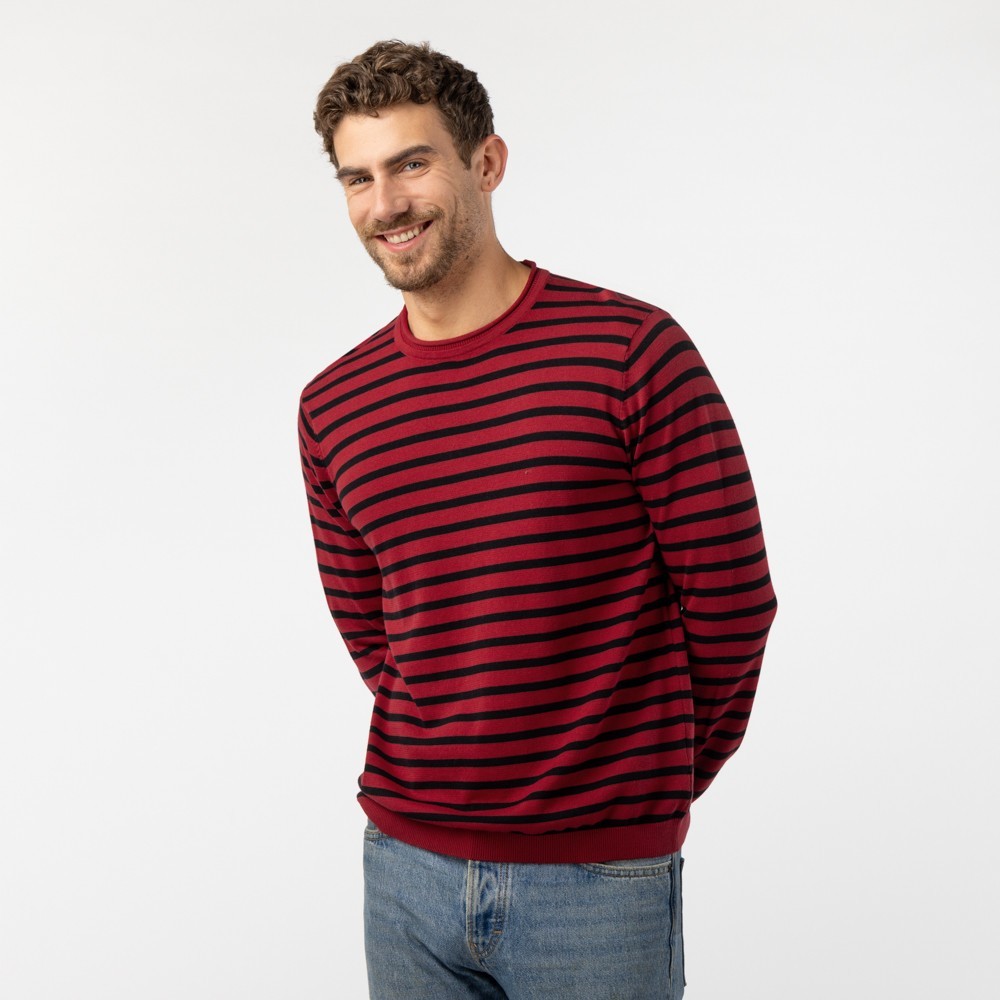 JERSEY DE MUJER DE ALGODÓN ORGÁNICO BRO COLOR ROJO VERALUNA