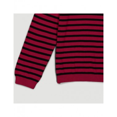 JERSEY DE MUJER DE ALGODÓN ORGÁNICO BRO COLOR ROJO VERALUNA