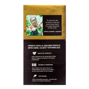 Reverso Café arábica Tierra Madre de comercio justo Oxfam Intermón