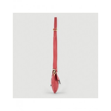 BOLSO HECHO A MANO DE PIEL MODELO FATEH ROJO NEGRO VERALUNA