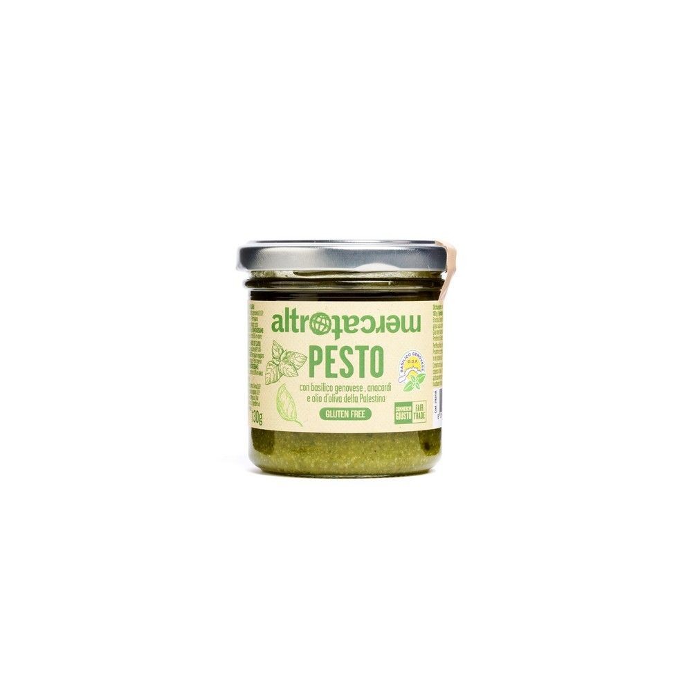 SALSA AL PESTO CON ALBAHACA D.O.