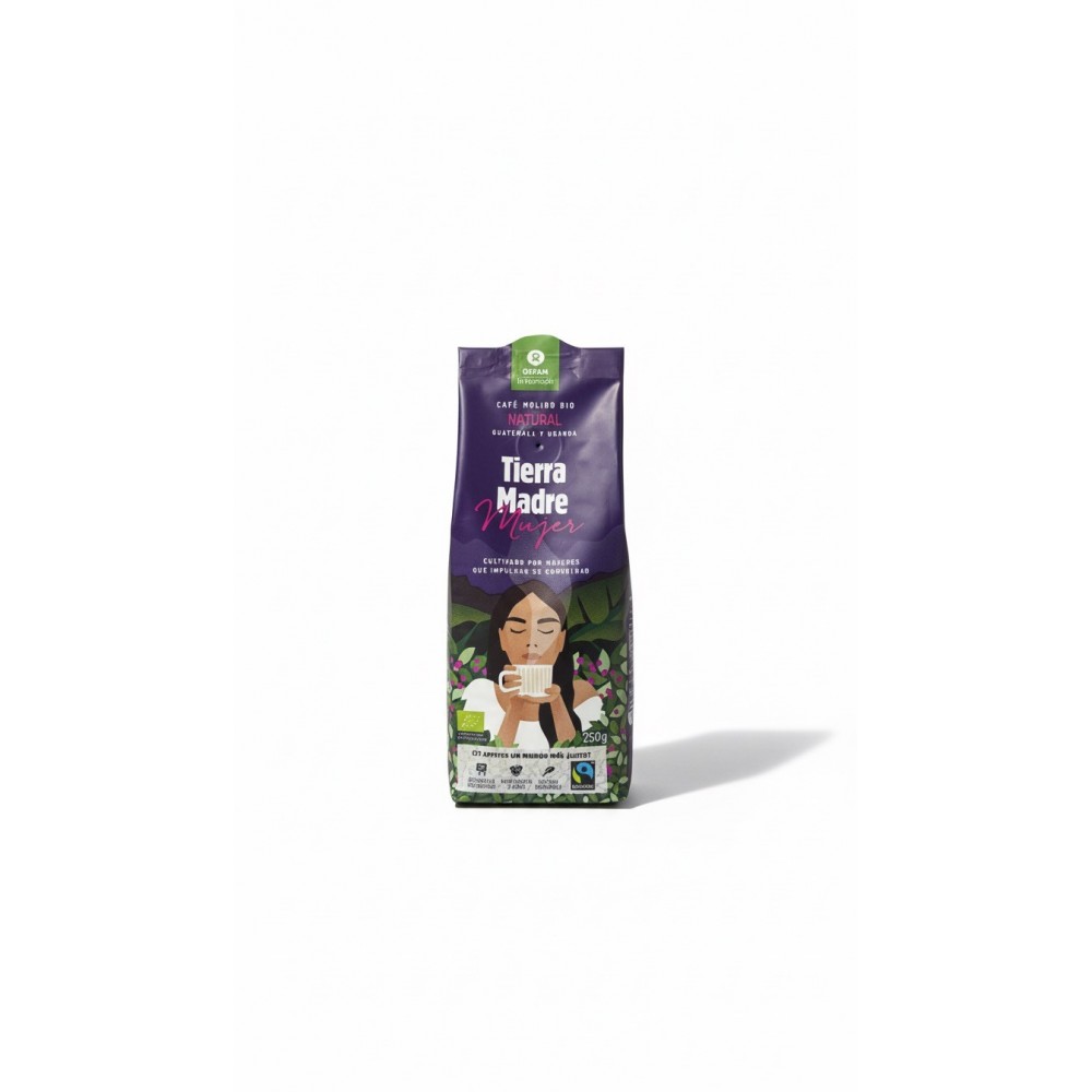 CAFÉ MOLIDO ECOLÓGICO NATURAL MUJER 250g TIERRA MADRE
