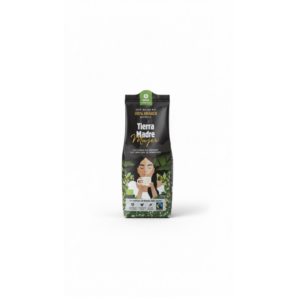 CAFÉ MOLIDO ECOLÓGICO 100% ARÁBICA MUJER 250g TIERRA MADRE