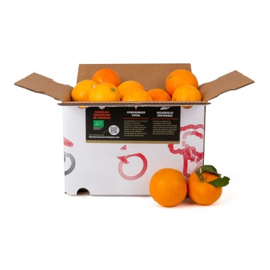 caja de 10 kilos de naranjas de compromiso local de Compromiso local