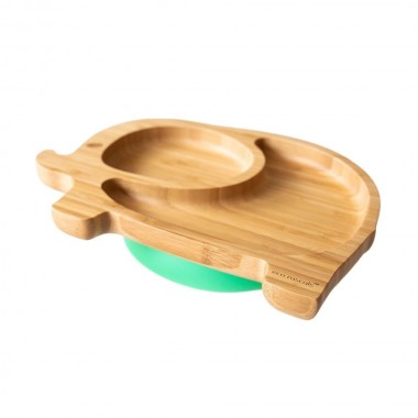 PLATO BAMBOO ELEFANTE VERDE ECO RASCALS