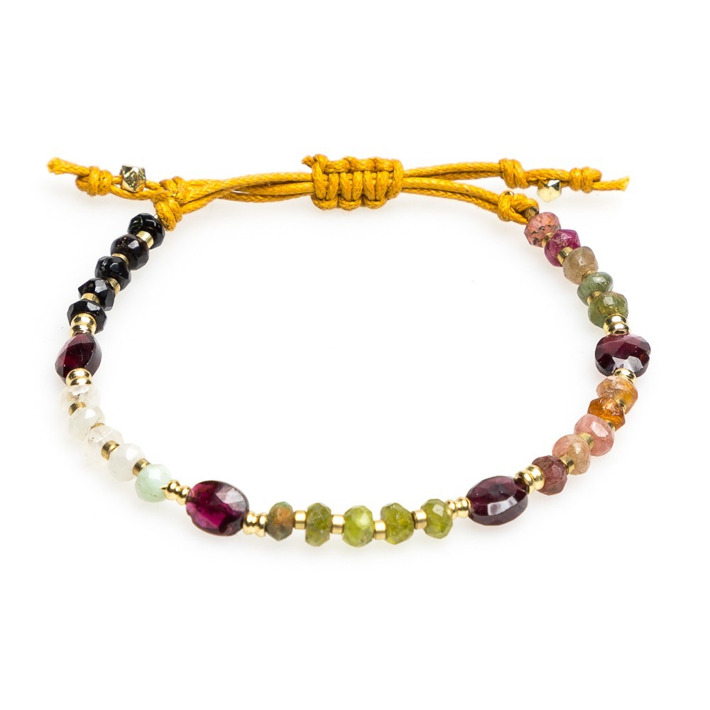 PULSERA PERLAS Y PIEDRAS MULTI