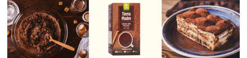 TIERRA MADRE, cacao puro en polvo de comercio justo de Oxfam Intermón