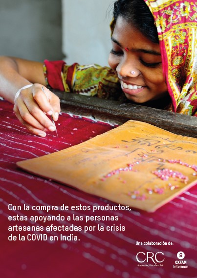 Covid Edition CRC Oxfam Intermón_llaveros y bolso